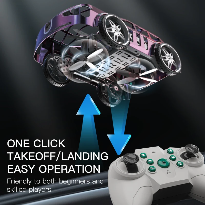 Zll sg900 pro carro voador 2.4ghz rc quadcopter 2 em 1 modo duplo de luz elétrica rc veículo aéreo ao ar livre jogar brinquedos