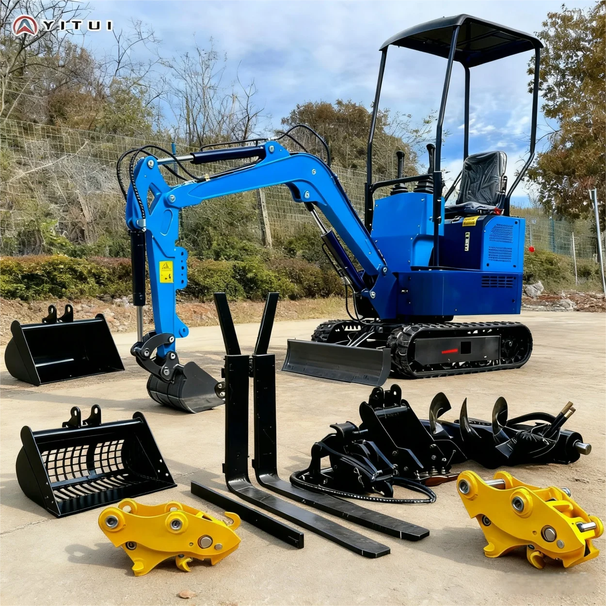 1 طن حفارة صغيرة 2 طن Ce Epa Euro 5 حفارة مخصصة محرك كوبوتا الديزل الزاحف حفارة صغيرة التسليم السريع #1
