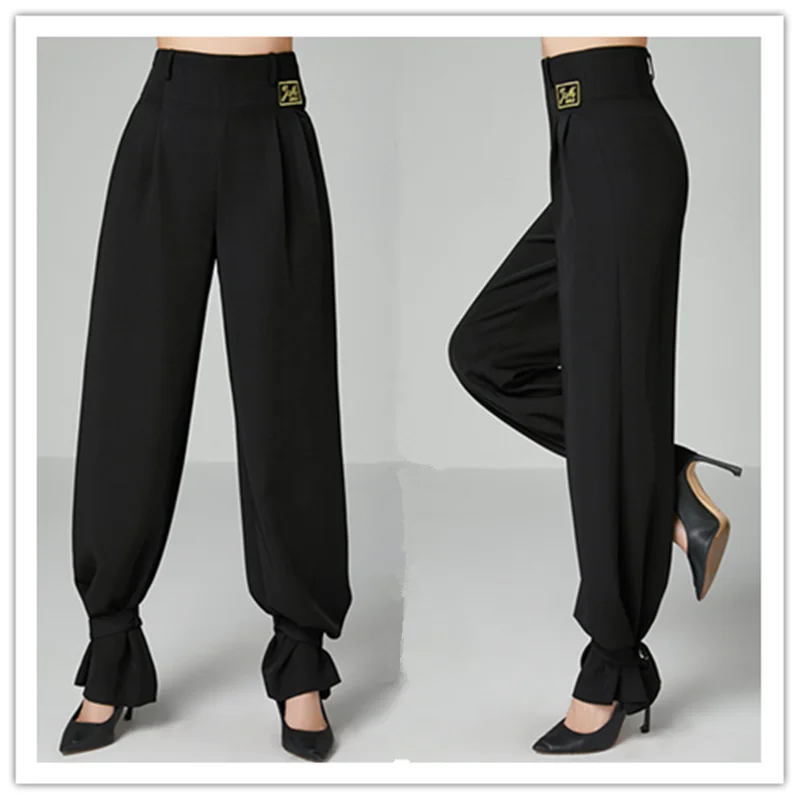 Latin dance pants 2020 new square dance ballroom dance practice clothes fashion beam feet women long trousers in stock