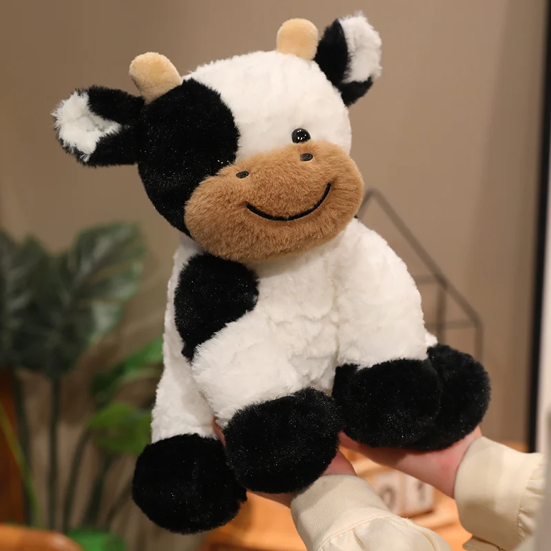 25/30CM Huggable Plush Cow Toy Lovely Cattle Plush Stuffed Animals Cattle Soft Doll Kids Toys Birthday Gift for Children