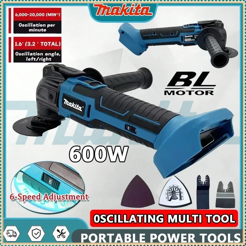 

Makita 20000OPM Electric Saw Trimmer Cutting Woodworking Power Tool for 21V 18V Battery 600W Oscillating Multi Function Tool