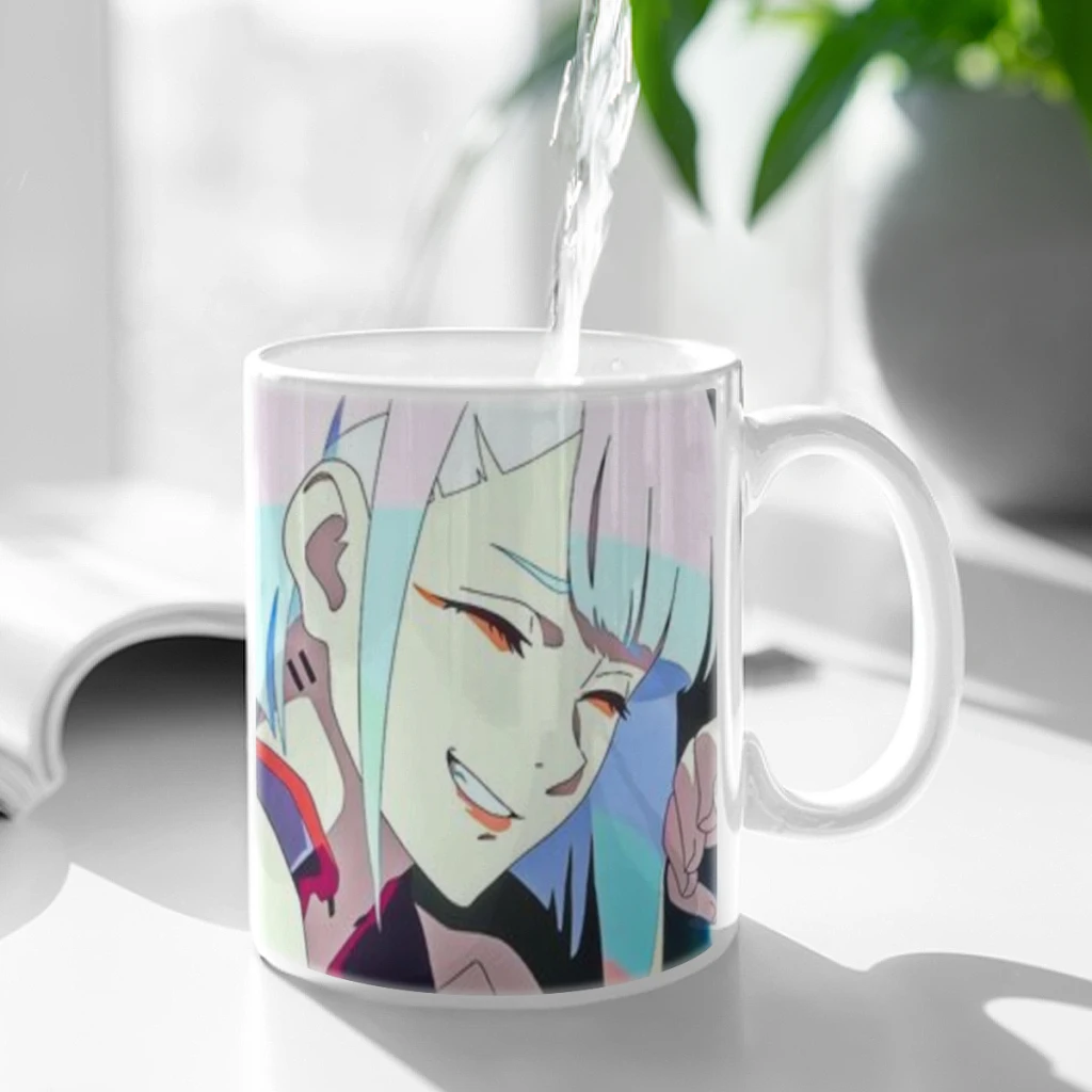 Anime C_Cyberpunks C-Cool E-Edgerunners Free shipping Coffee Cups Ceramic cups creative cups and cute mugs Gift Cup For Tea