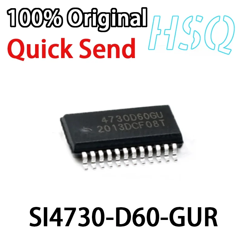

5PCS New Original SI4730-D60-GUR Silkscreen 4730D60GU Patch SSOP24 Radio Chip