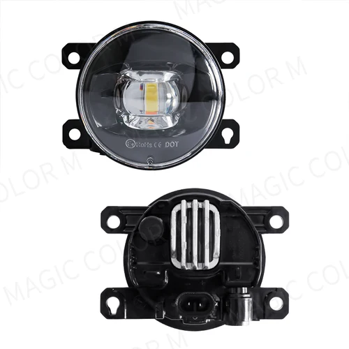 Imagen 2 del producto Luz antiniebla LED impermeable para coche, lámpara antiniebla para Citroen Ford Honda Suzuki Isuzu Mitsubishi Renault, 8000LM, 30W, blanco, amarillo, 12V