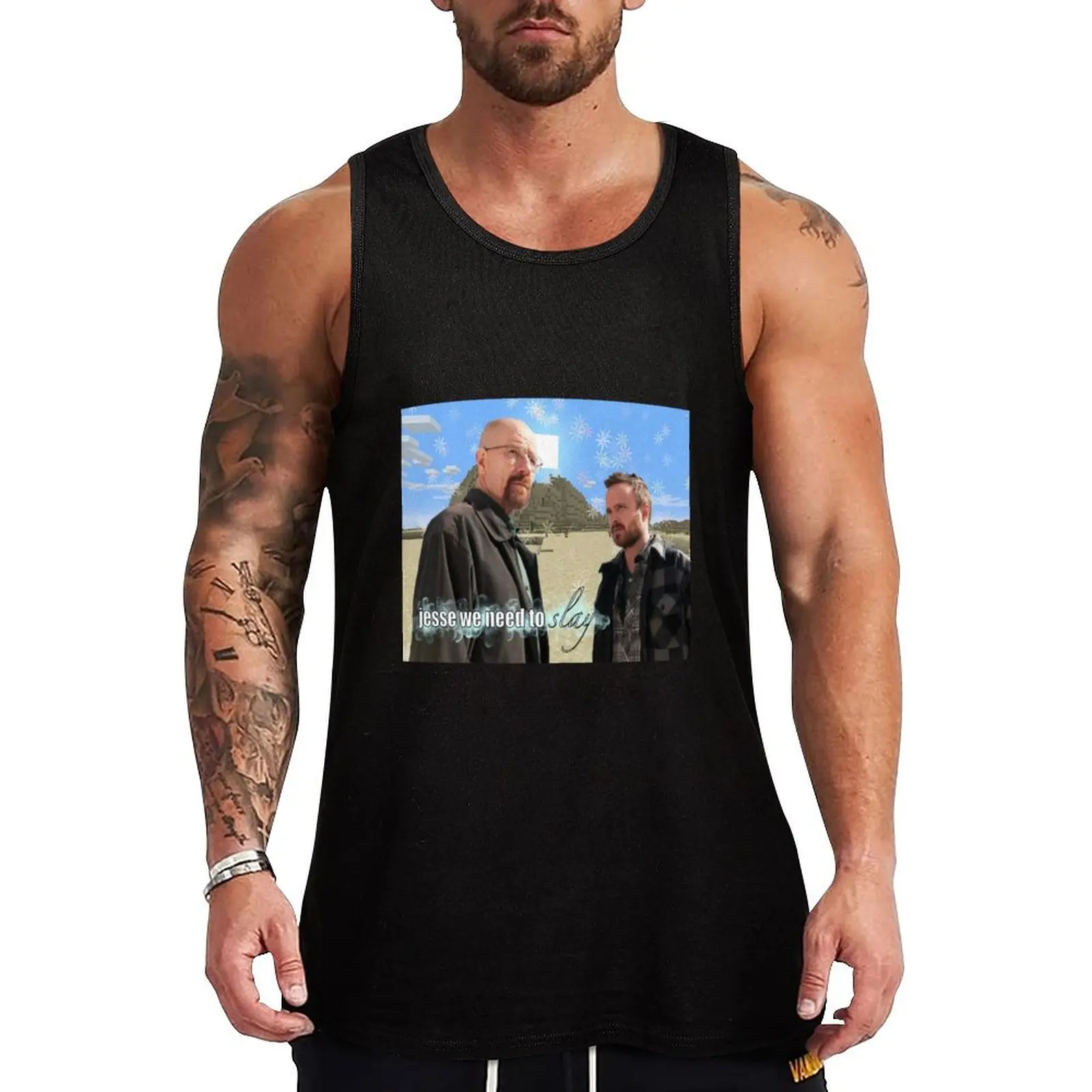 jesse we need to slay breaking bad Tank Top t-shirts for Men's gym summer clothes for men