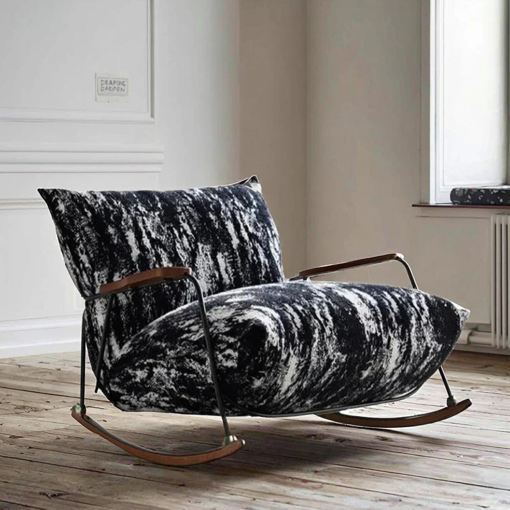 Hot Selling Modern Luxury Sofa Chairs for Apartment  Features Uniquely Designed Rocking Chair Lounge Chairs for Living Room