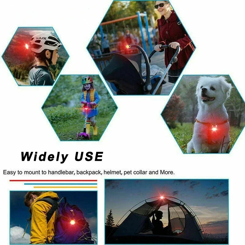 Bike Light Set USB Rechargeable LED Bike Headlight Taillights Night Riding Safety Warning Tail Light Bicycle Front Rear Lamps