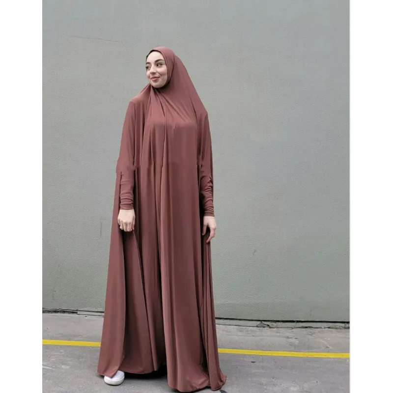 Islamic Clothing Turkey Prayer Garment Y2K Dubai Abaya Muslim Dress Women Long Sleeve Robe Kaftan Batwing Dress Kebaya