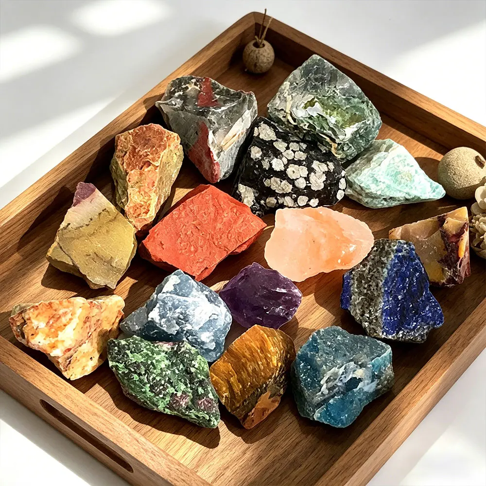 Natural Crystals Raw Stones Quartz Crystal Reiki Chakra Healing Rock Mineral Specimen Aquarium Home Decoration Gemstones Gift