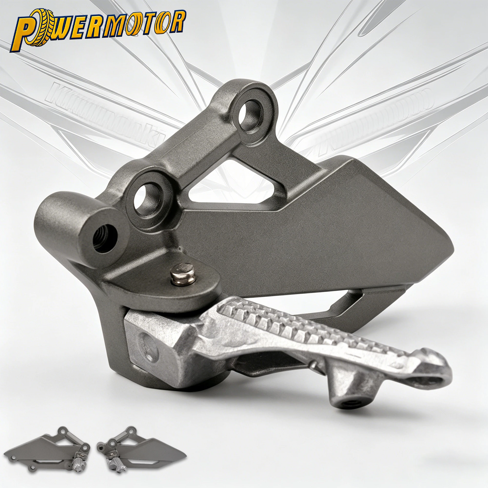 

1 Pair Motorcycle Left Right Foot Pedal Peg Bracket Front Footrest For KAWASAKI NINJA 250 300 R Z250 Z300 EX250 EX300 2013-2018
