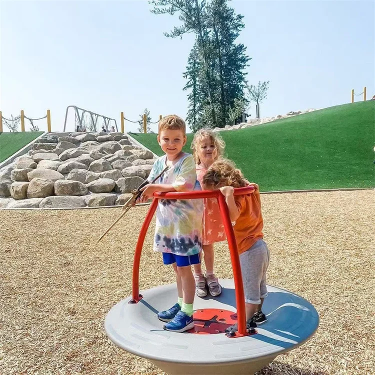 

Outdoor Playground Park Community Large Multi-person Rotating Children's Fitness Amusement Equipment