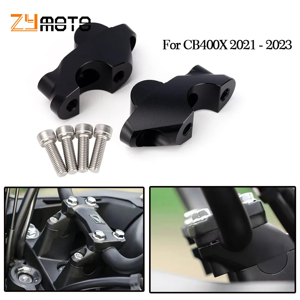 

CB400X Brand New CNC Handlebar Risers Clamp Height up Adapter For Honda CB400 X CB 400X CB 400 X cb400x 2021 2022 2023