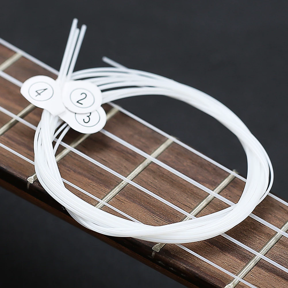 

8pcs Ukulele Strings Set Nylon Replacement Parts Durable Musical Instrument Accessories For Soprano Tenor Models Strings For