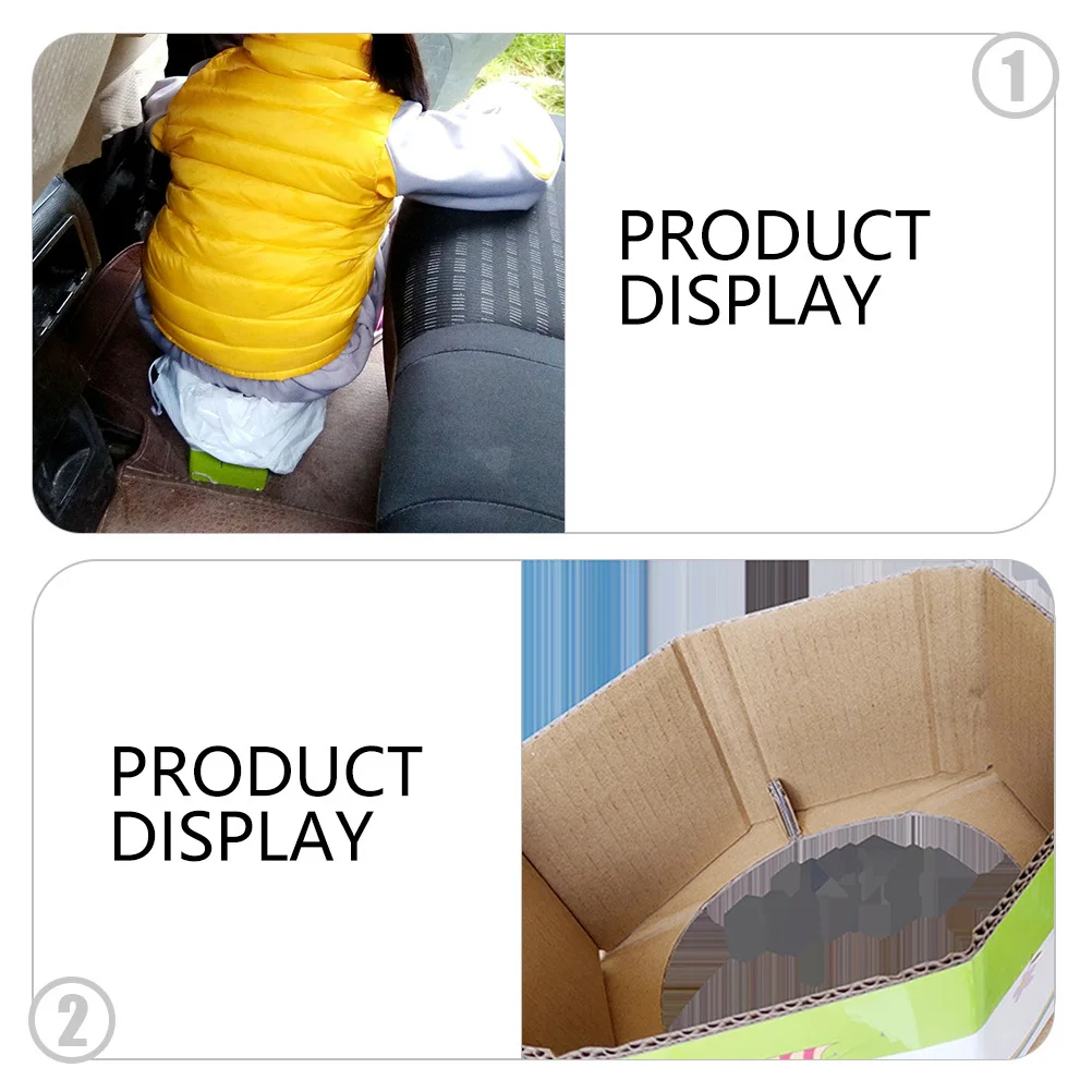 

1Pcs Foldable Portable Toilet for Baby Travel Lightweight Paper Potty Trainer for Car Outdoor Use Safe Odorless Design