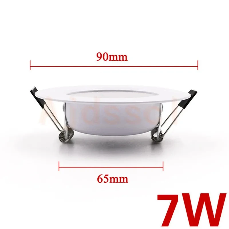 Dimmable LED Downlight Tri-tone light 110/220V Spot 5W 7W 9W 12W 15W Recessed in LED Ceiling Downlight Light Warm white Lamp