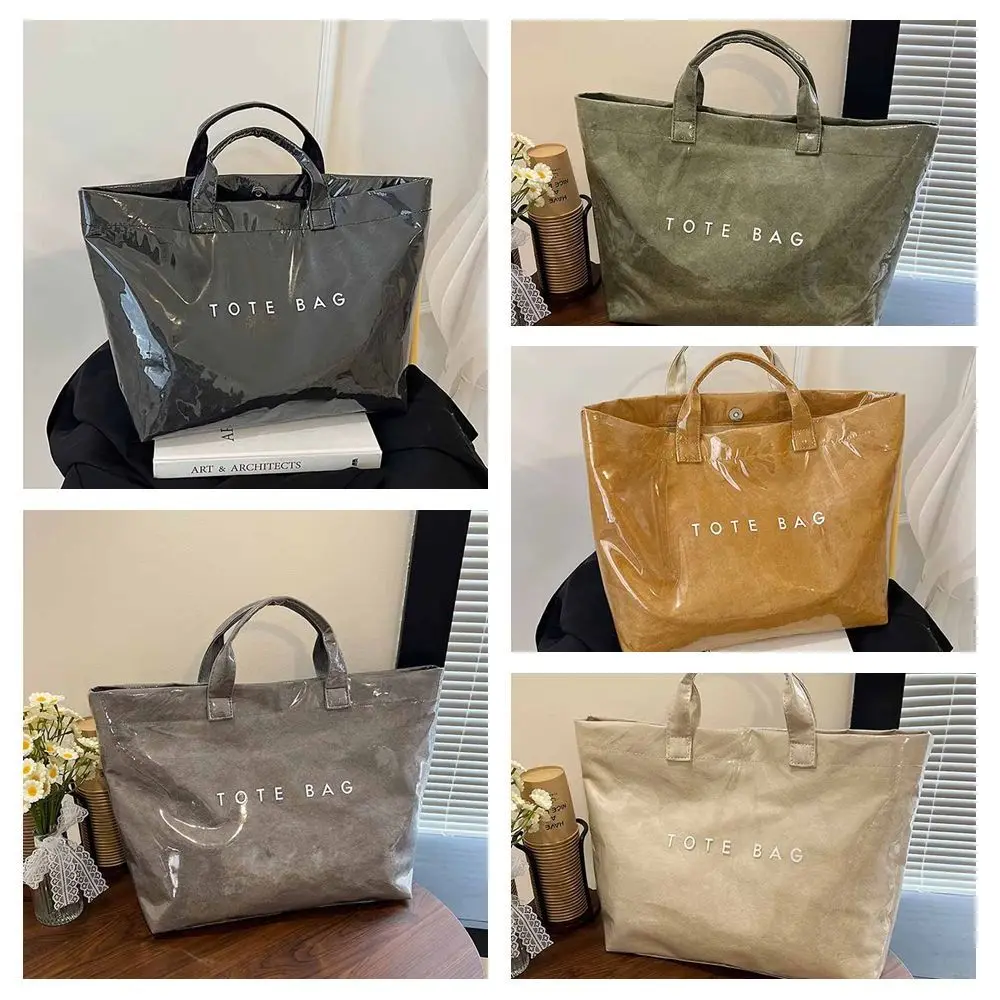 Travel Storage Bag Transparent Jelly Bag Tote Bag Beach Bag PVC Tote Bag Summer Shoulder Pouch Letter Prints Handbags Swimming