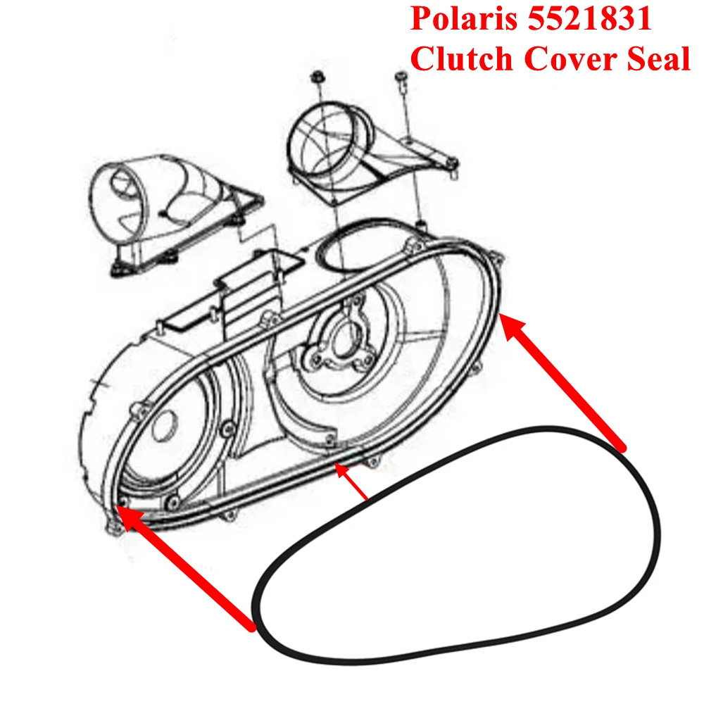 Прокладка уплотнения крышки сцепления 5521831   Для Polaris 500 570 ACE 570 Polaris ATV Quad RZR 570 Polaris UTV RZR 900 XP 1000 General 1000