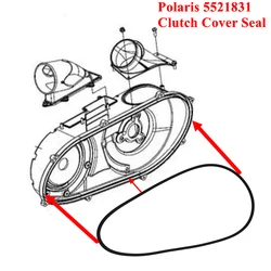 Junta de sello de tapa de embrague 5521831   Para Polaris 500 570 ACE 570 Polaris ATV Quad RZR 570 Polaris UTV RZR 900 XP 1000 General 1000