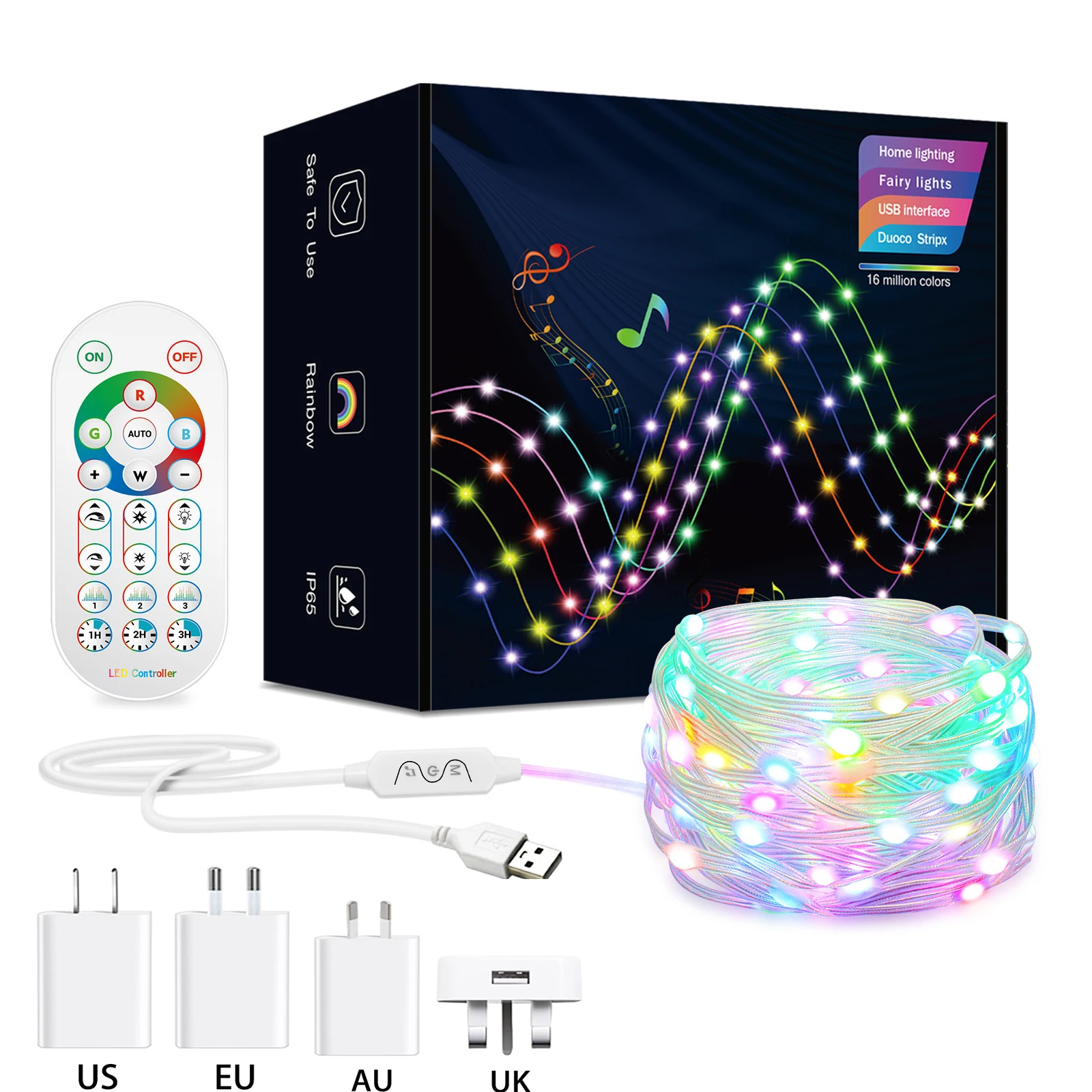 20M Smart Weihnachten String Lichter Bluetooth Fernbedienung Straße Girlande Wasserdicht Fairy Lichter Für Hochzeit Party Dekoration