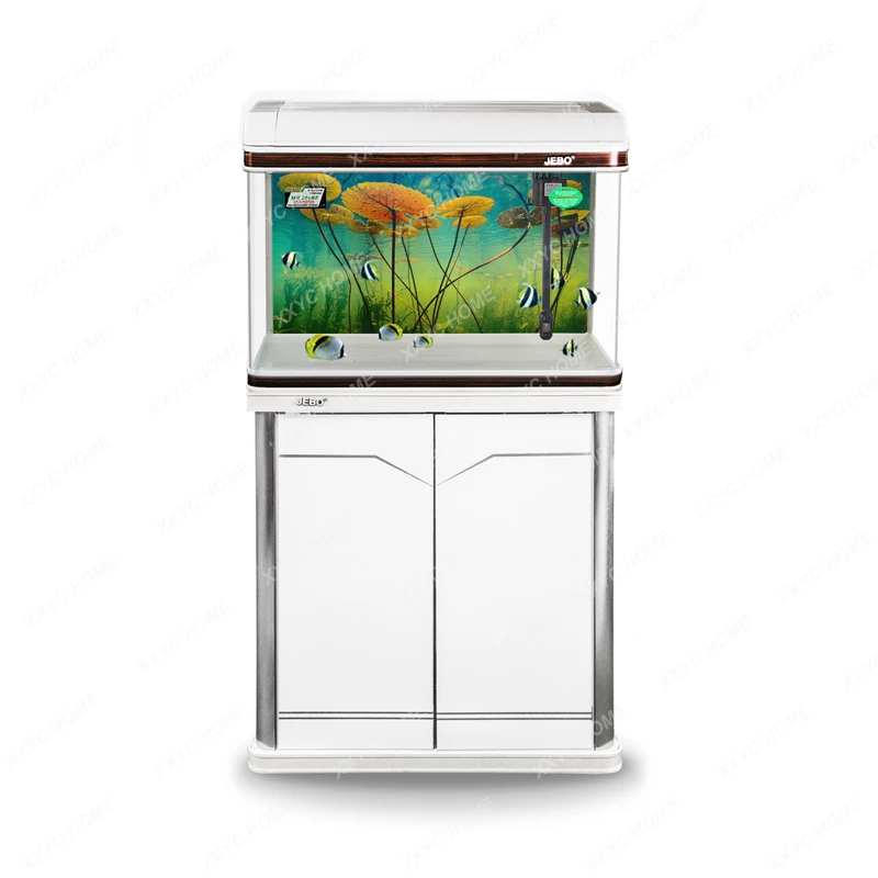 

Aquarium 80cm Lazy Glass Small Fish Tank Medium and Large Super White Living Room Change Water 60cm 1 M 1.2