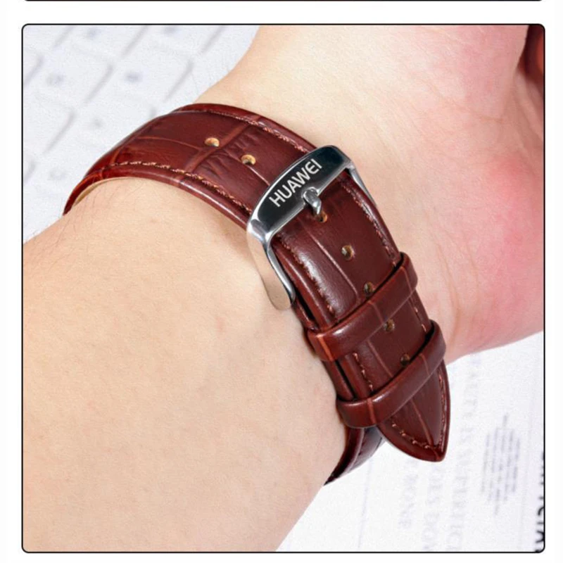 Huawei-レザーウォッチバンド,22mm,オリジナル,Huawei gt2 pro gt 3 46mm,高品質
