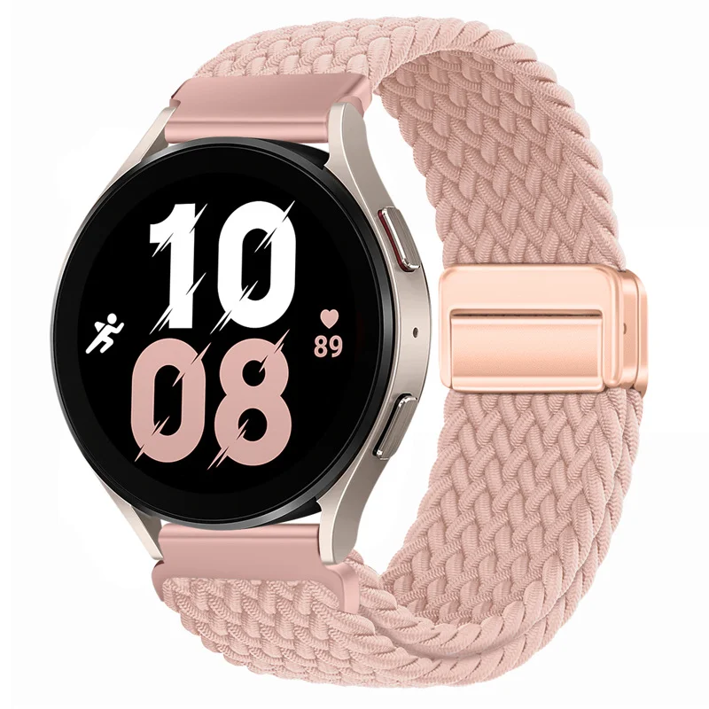 22mm 20mm nylon strap For Samsung Galaxy watch 6 5 4/Gear S3 Magnetic buckle metal adjustment band For Huawei watch 4 GT2/3 Pro