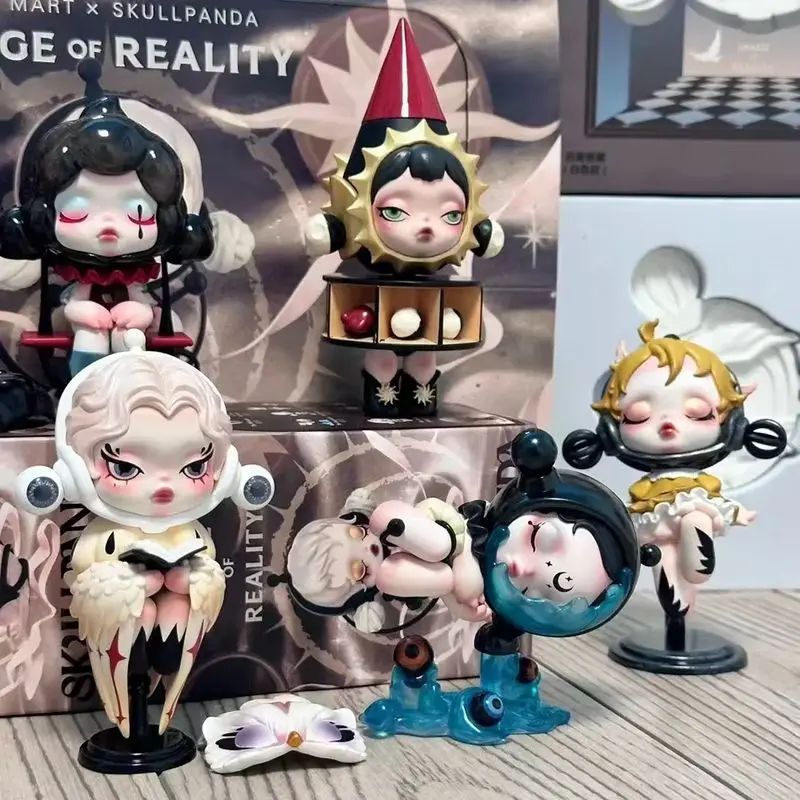 Blind Box Skullpanda Afbeelding Van Reality Serie 1 st/12 stks Leuke Beeldje Mystery Box Model Poppen Collectible speelgoed Verjaardagscadeautjes