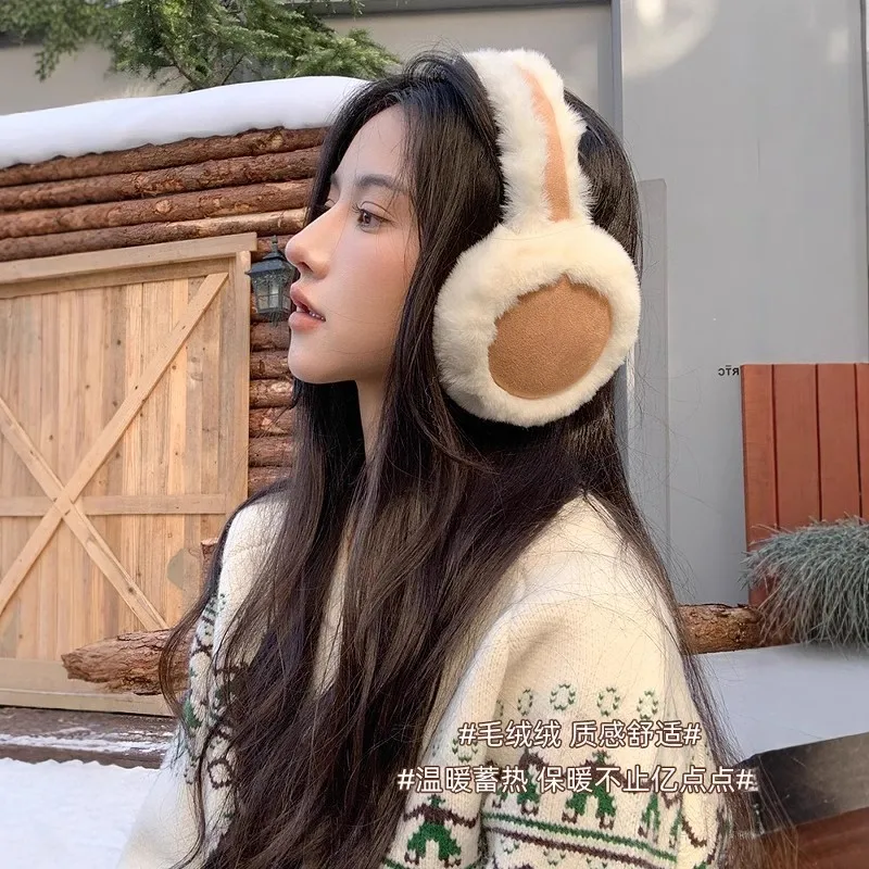 Maillard earmuff mewah berwarna untuk bersepeda dan bersepeda earmuff musim dingin wanita penutup telinga untuk pria topi telinga perlindungan telinga uniseks