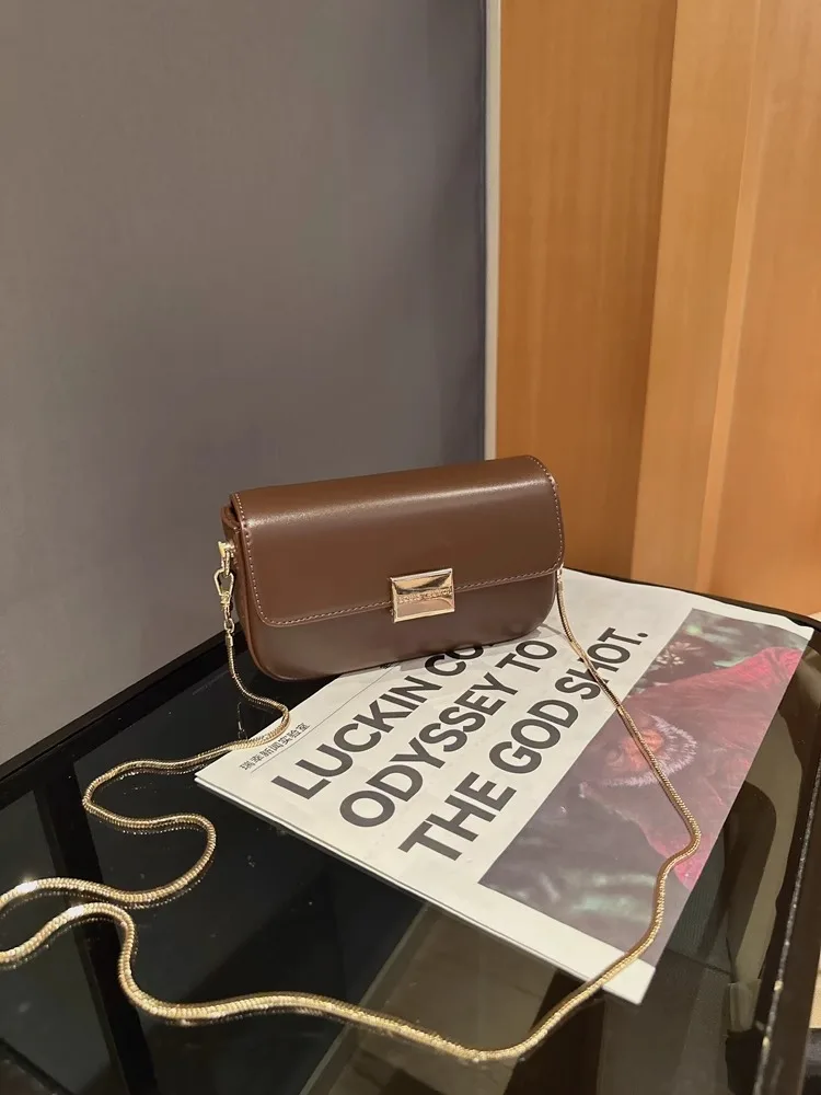 

ITELLE Luxury Snake Bone Chain Handbag Women's Cact Faionable Bag Casual Sle Detachable oulder Strap Soft Leather