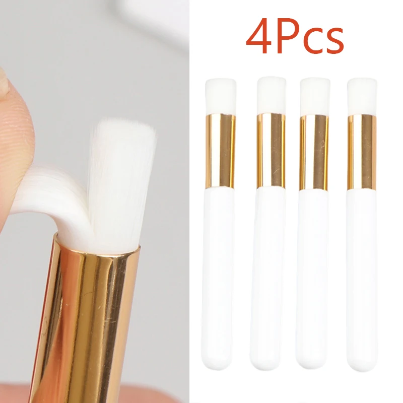 4 個まつげクリーニングブラシラッシュシャンプーブラシ鼻毛穴にきびリムーバーディープブラシまつげエクステンション用メイクアップツール