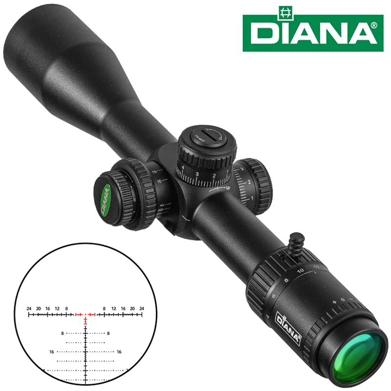 

DIANA 4-16x44 SFIR FFP Scope First Focal Plane Hunting Riflescopes Red Illuminated Shooting Optical Sights