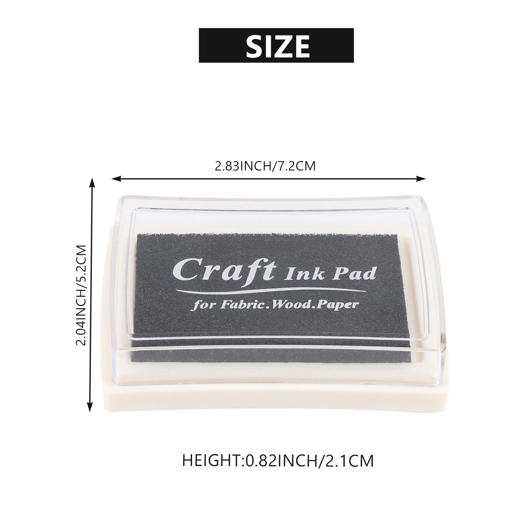 Black Ink Pad Inkpad Rubber Stamp Finger Print Craft Non-Toxic Baby Safe HOT