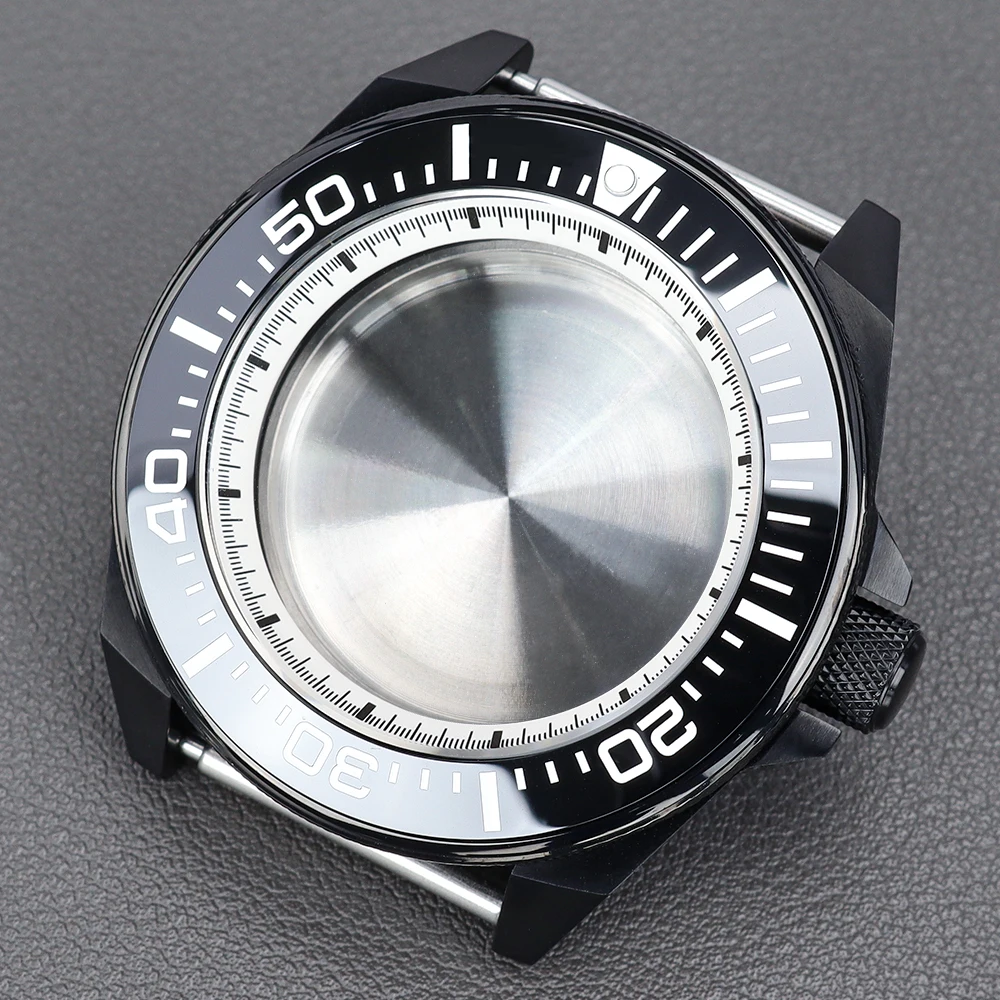 Boîtier de montre de plongée Samurai modifié de 43mm, verre saphir, étanche à 200M, pour mouvement Seiko NH35 NH36 NH34 NH38 NH70 NH72 4R36