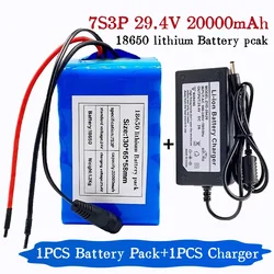 7s3p 18650 24V 20Ah 20000mAh Lithium Ion Battery for Cyclone, 29.4V 2A