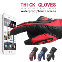 Winter Motorcycle Waterproof Gloves Male Touch Screen Cycling Gloves Female Warm Windproof Electric Vehicle Gloves