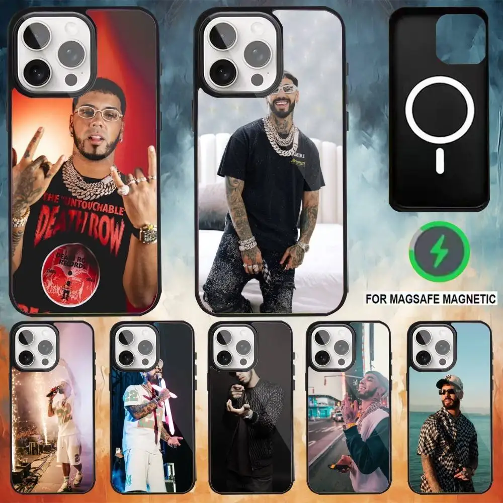 

A-Anuel A-AA Rapper Phone Case For iPhone17,16,15,14,13,12,11 Plus,Pro Max Magnetic Magsafe Wireless Charging