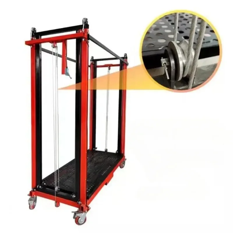 Mobile electric scaffolding lifting platform hoist automatic remote control