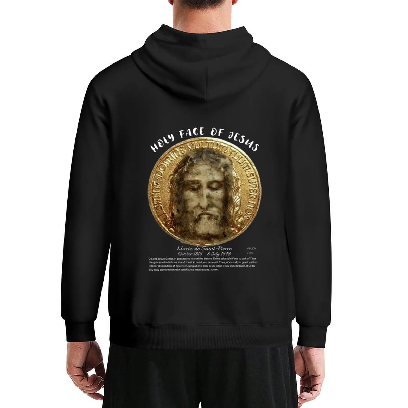 

Holy Face of Jesus Hoodie men's winter sweater men's sweat-shirt men's coat clothes mens hoodie
