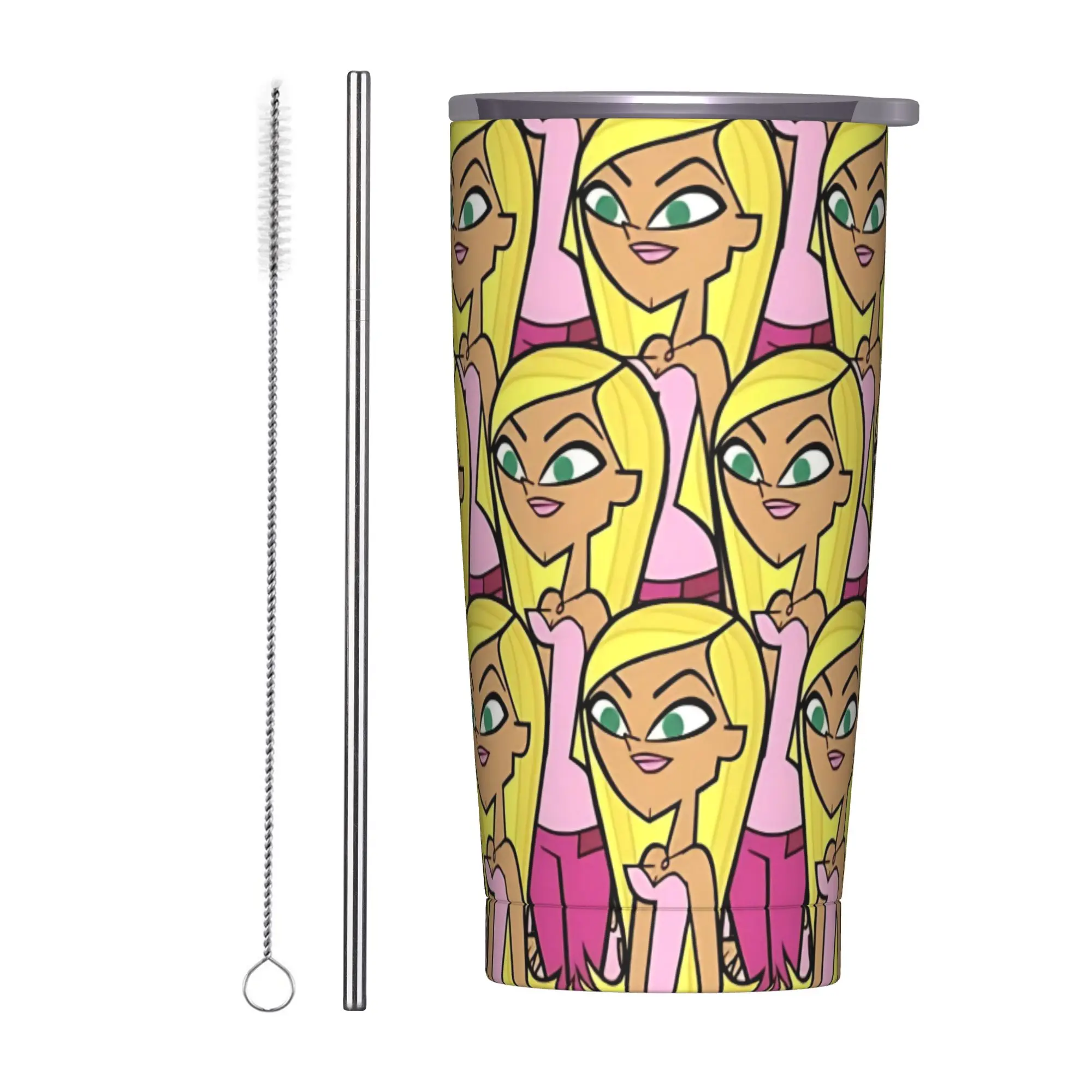Totals Dramas Dakota Tumbler Vacuum Insulated  Thermal Cup with Lid Straw Outdoor Mug Water Bottle, 20oz
