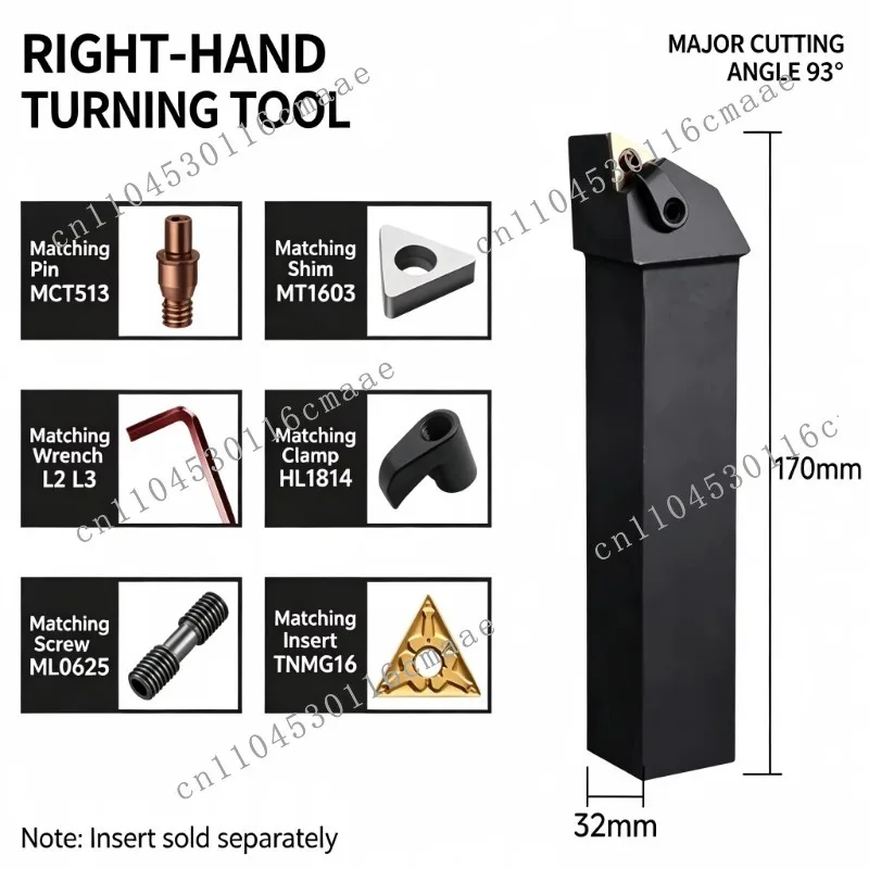 Quality Single Crystal Blade External Turning Tool HRC45 Is Suitable for Industrial Numerical Control Lathe Steel Processing