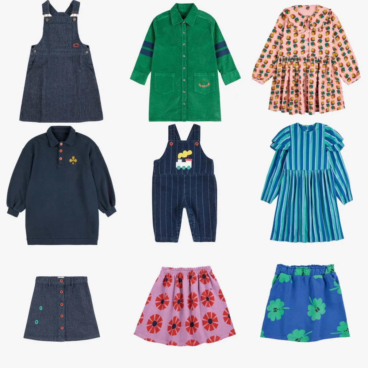 

2025aw Children's Clothings Cartoon Printed Long Sleeve Princess Dress For Korean Baby Girls Cute Cotton Green Outwear Jackets