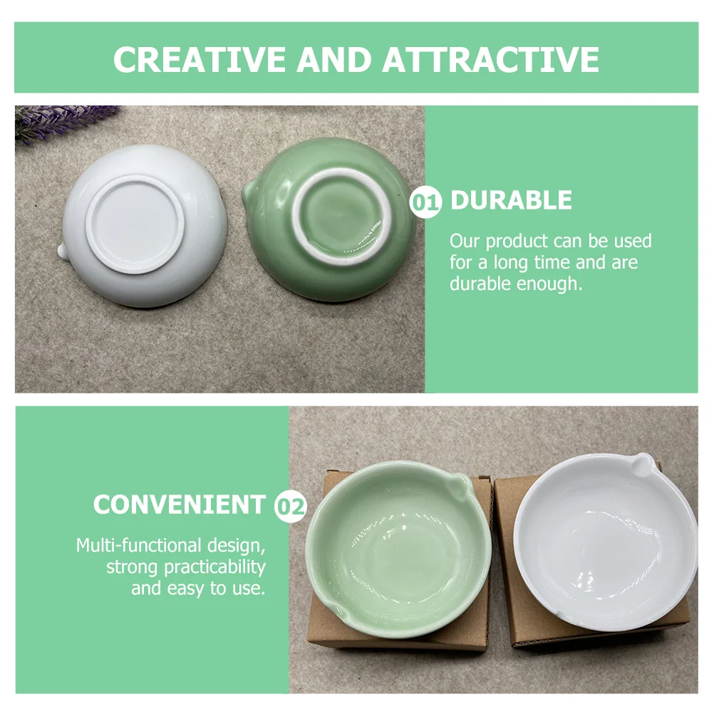 

Brush Washing Dish Office Inkwell Calligraphy Chinese Pen Rest Desktop Painting Ceramic Water