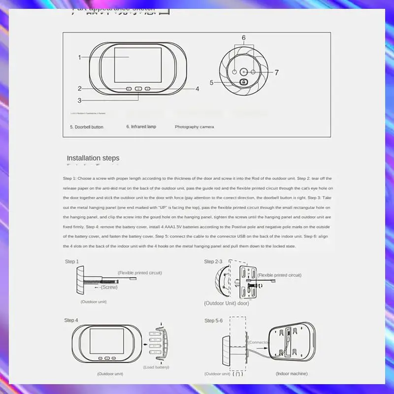 m09k-digital-lcd-28inch-video-doorbell-peephole-viewer-door-eye-monitoring-camera-90-degree-doorbell-motion-detection-eye-durab