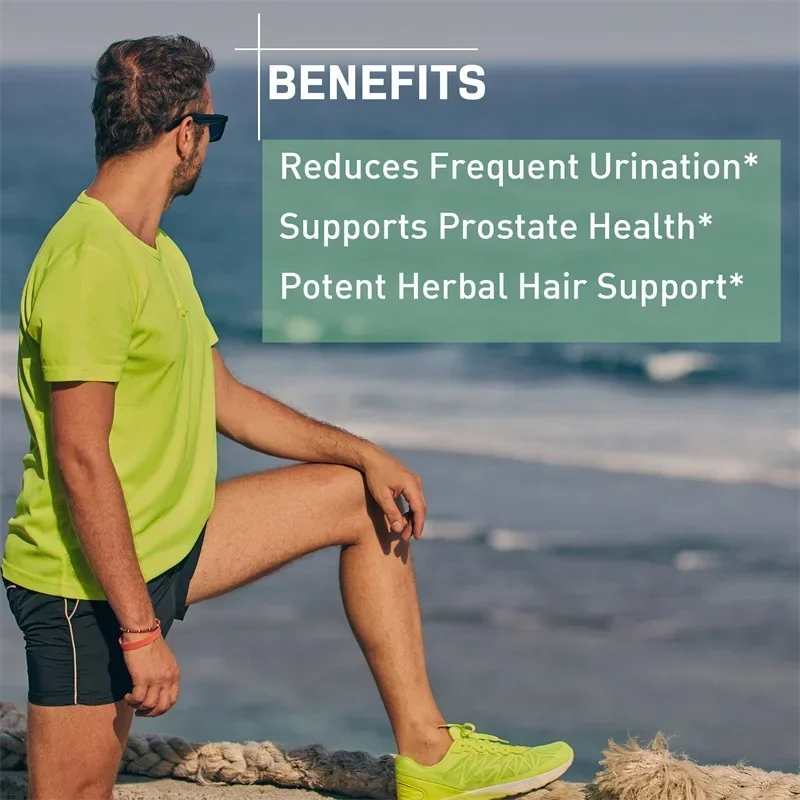 Saw Palmetto Capsules - Promotes Prostate and Urinary Tract Health, Promotes DHT and Relieves Hair Loss - Image 3