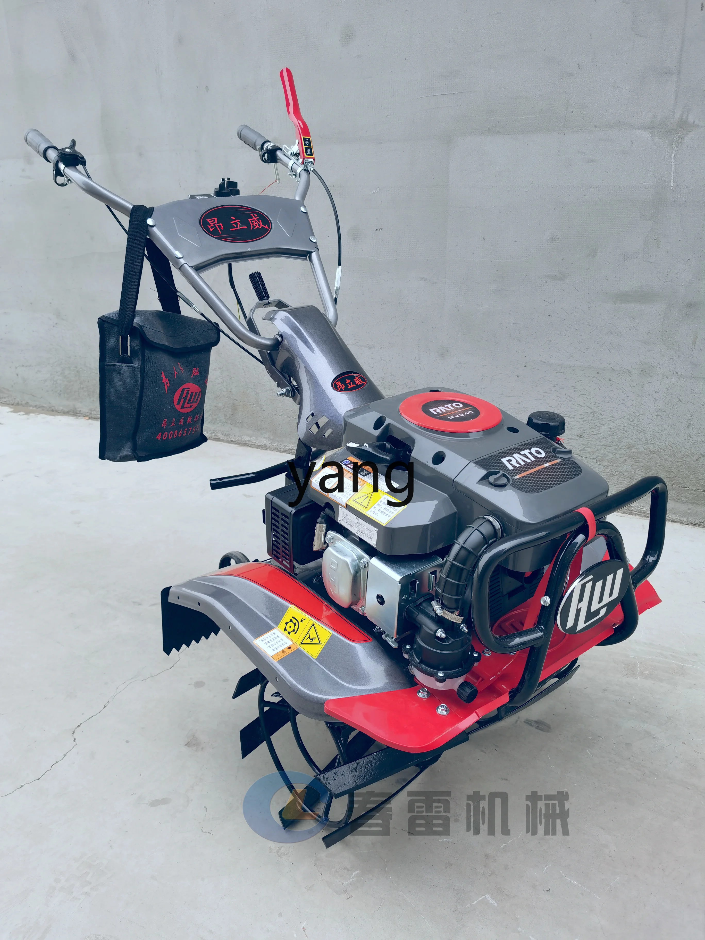 TGF micro tiller continuously variable speed electric start with clutch reclamation greenhouse hilly weeding trench