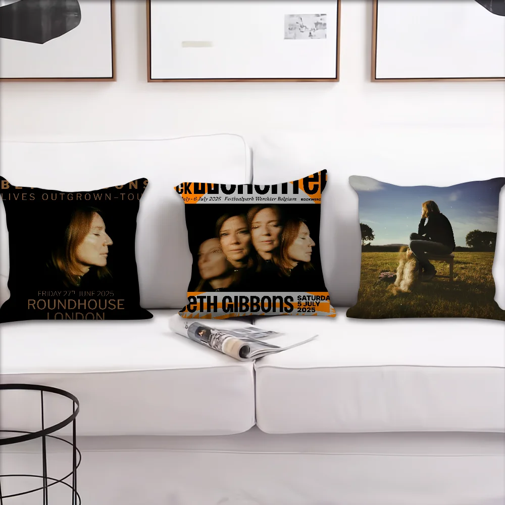 Singer Beth Gibbons lives Outgrowm cushion cover Accessories Square Cushion Room Bedroom Headboard Sofa Living Backrest Car Nap