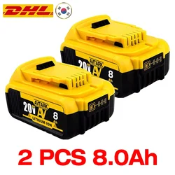 Original DCB200 20V 8000mAh Lithium Replacement Battery For Dewalt 18V DCB184 DCB200 DCB182 DCB180 DCB181 DCB182 DCB201 DCB206