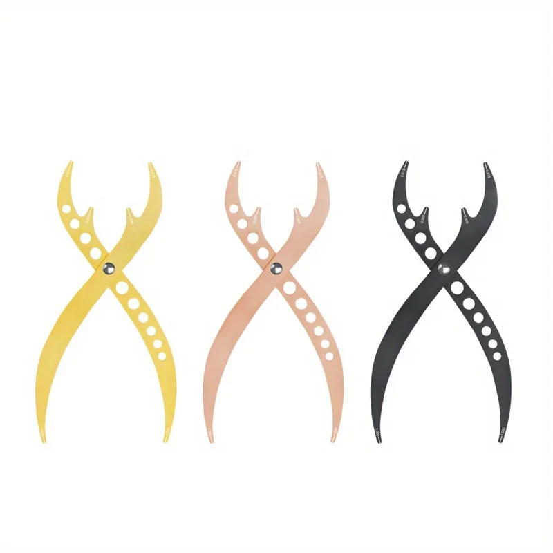 المعادن Microblading التوازن تحديد المواقع متساوية الحاجب رسم الخرائط البوصلة النسبة الذهبية حاكم قياس تشكيل أداة 1 قطعة