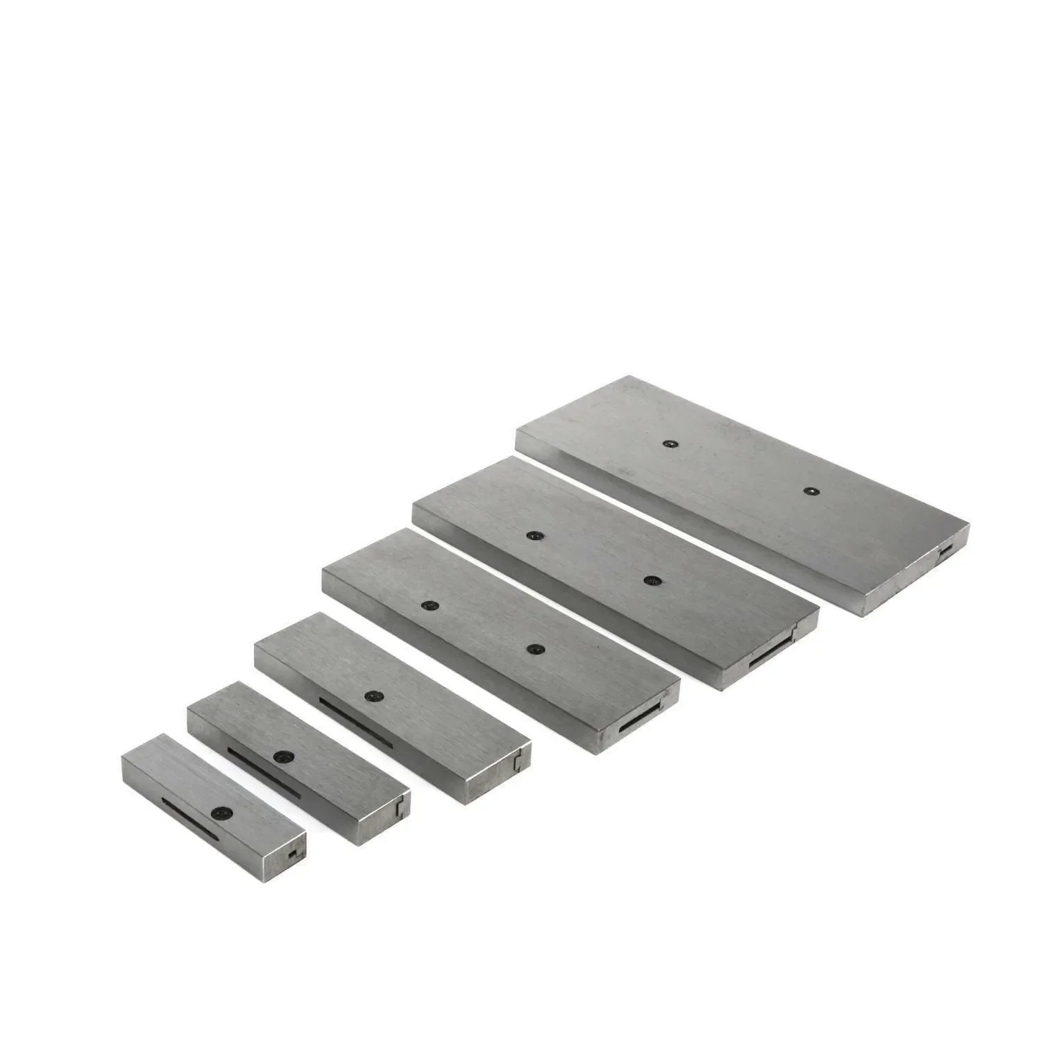 6pcs 3/8in~2-1/4in Adjustable Parallel Block Set Precision Steel Parallel L2 Gauges For Checking Dimensions Of Slots And Holes