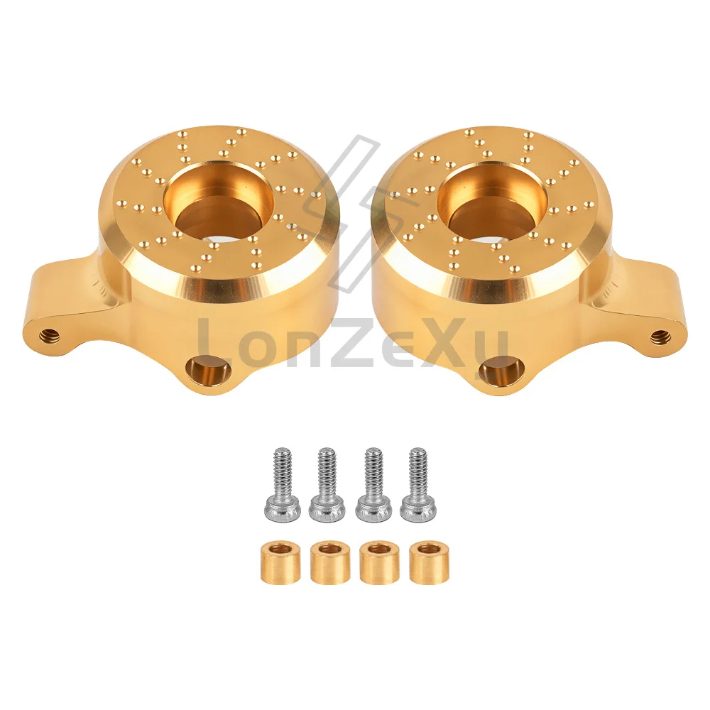 Brass C Hub Portal Counterweight 1 Pair Heavy Weight Balance Cover For Axial SCX30 1/30 RC Crawler Axle Upgrade Parts